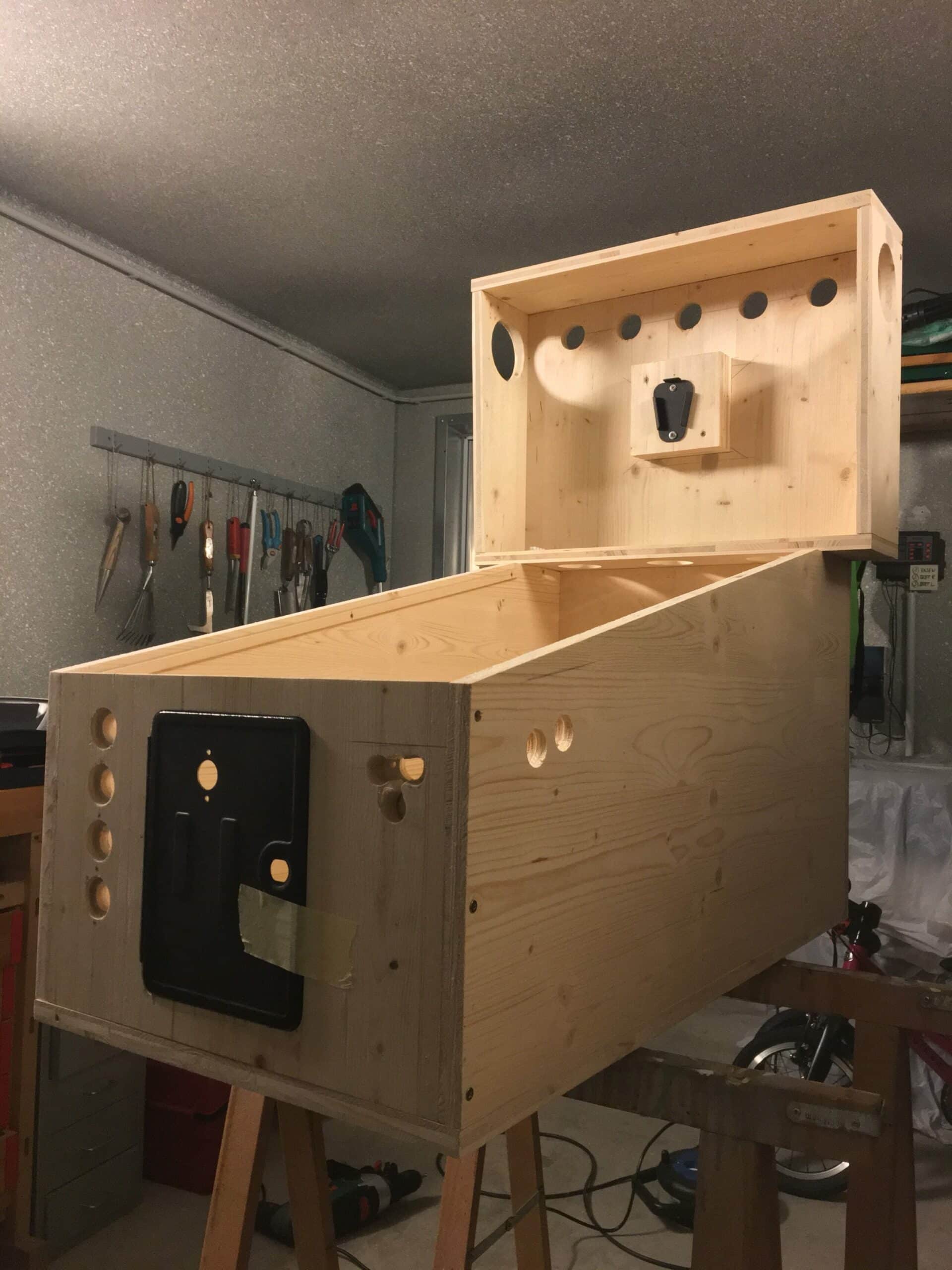 Assembled Pinball Cabinet from BCX Plywood (19mm).